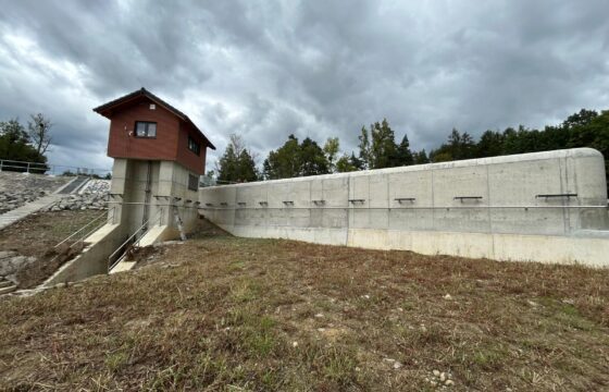 Baška dam – aeration of the spillway perimeter